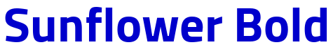 Sunflower Bold 字体